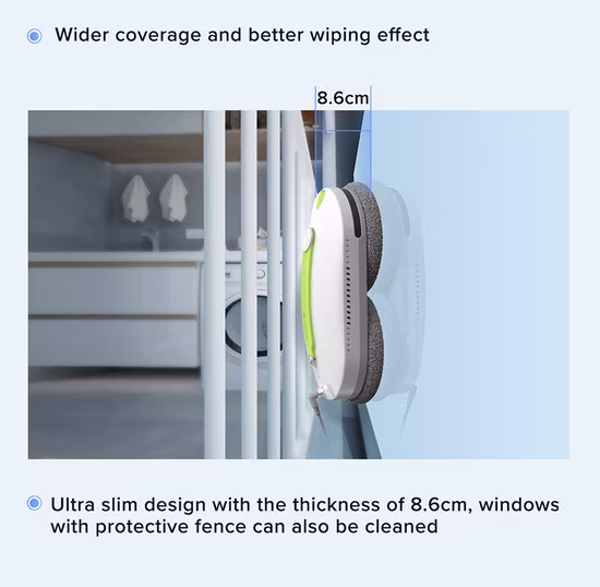 Robot Vacuum Cleaner Wet and Dry Window Cleaning Robot with APP Control Automatic Window Robot Cleaner Glass Clean