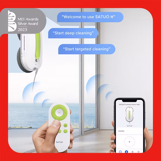 Robot Vacuum Cleaner Wet and Dry Window Cleaning Robot with APP Control Automatic Window Robot Cleaner Glass Clean