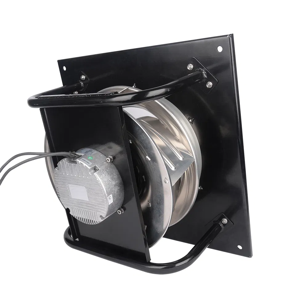 Impulsor de metal 180 mm Ec-AC 230V Ec Motor Ventilador centrífugo curvado hacia adelante