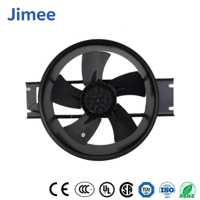 Motor Jimee Venta al por mayor OEM Ventiladores axiales de CC personalizados China Ventilador centrífugo de 200 mm Proveedores Material de hoja de acero Jm22060b2hl 220 * 220 * 60 mm Ventiladores axiales de CA