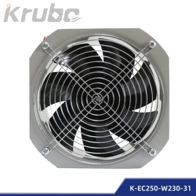 Ventilador, ventilador axial Ec, 250 mm, rodamiento de bolas, para refrigeración de gabinete, refrigeración (K-EC250-W230-31)