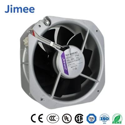 Jimee Motor China Ventilador de caja axial Fabricación Material de hoja de fibra de vidrio Jm20072b2hl 206 * 206 * 72 mm Ventiladores axiales de CA / Ventilador axial industrial para ventilación de aire